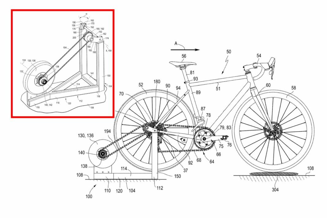 La nueva y salvaje patente de SRAM podría hacer que los rodillos de entrenamiento turbo sean mucho más fáciles de usar
