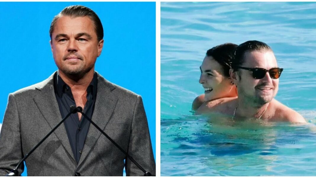 Leonardo DiCaprio fue visto de vacaciones con su novia Vittoria Ceretti y disfrutaron juntos de un día de playa
