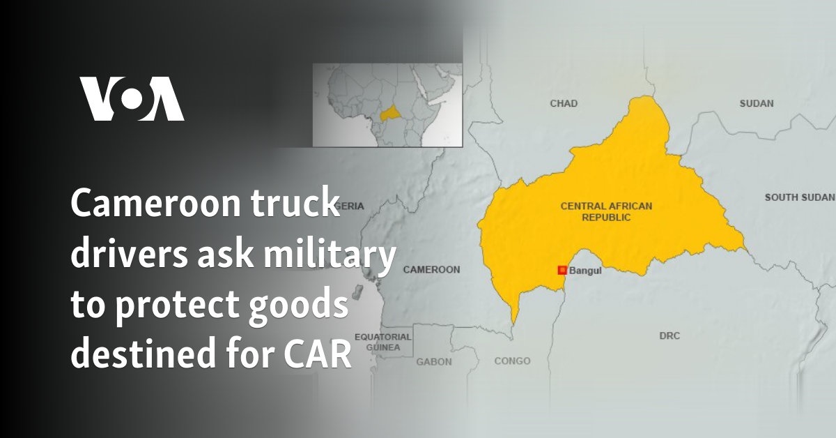 Los camioneros de Camerún piden al ejército que proteja las mercancías destinadas a la República Centroafricana
