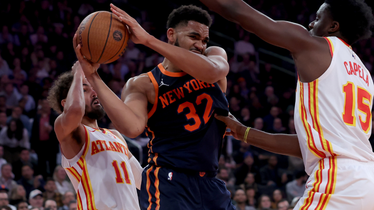 Los peores hábitos de Karl-Anthony Towns en los grandes juegos surgen cuando los Knicks son eliminados por los Hawks en la Copa de la NBA
