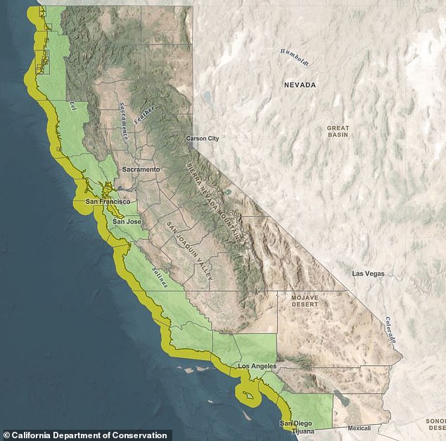 Los científicos han advertido que el gran terremoto que sacudió California el jueves es una llamada de atención para prepararse para un futuro tsunami. Los funcionarios estatales han mapeado las áreas de mayor riesgo.