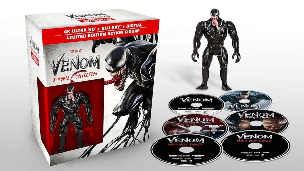 Reserva la colección Venom 3-Movie 4K con figura de acción adicional por solo $ 52
