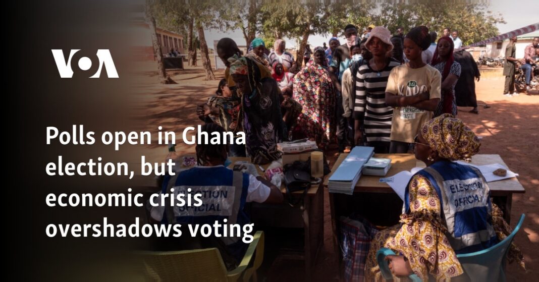 Se abren las urnas en las elecciones de Ghana, pero la crisis económica eclipsa la votación
