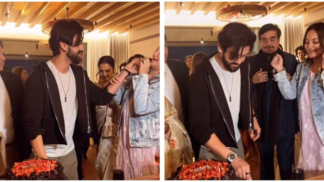 Sonakshi Sinha celebra el cumpleaños de su esposo Zaheer Iqbal con Rekha, Shatrughan Sinha. Mirar
