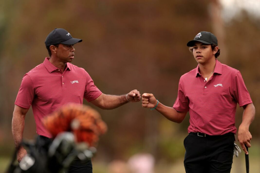 Tiger Woods y su hijo Charlie tienen la emoción de su vida en el Campeonato PNC 2024
