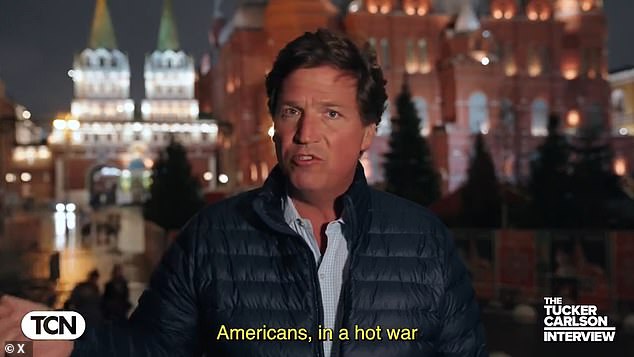 Carlson publicó un vídeo para X desde la Plaza Roja de la capital rusa