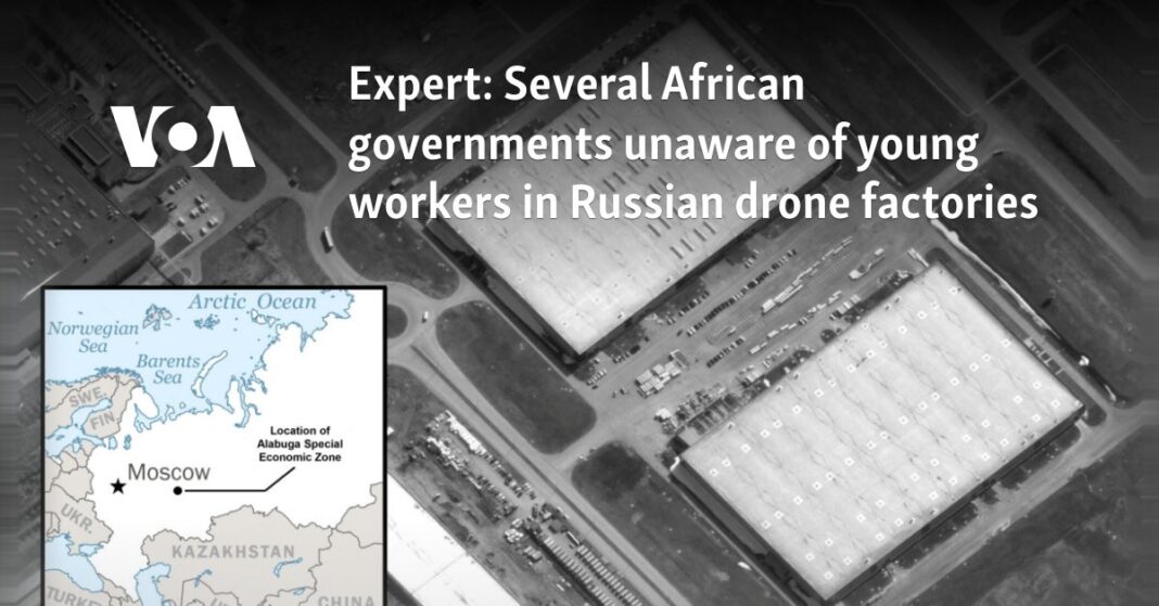 Varios gobiernos africanos desconocen la existencia de trabajadores jóvenes en las fábricas rusas de drones
