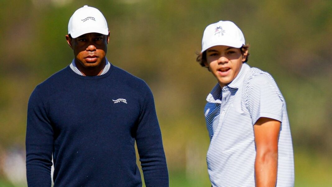 Woods y su hijo Charlie, de 15 años, empatan en primer lugar en Orlando
