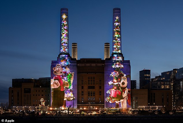 Si quieres verlo, no tomes el control remoto del televisor ni te aventures a ir al cine local. En su lugar, tendrás que dirigirte a la icónica central eléctrica de Battersea en Londres, donde se proyectará la animación durante todo diciembre.