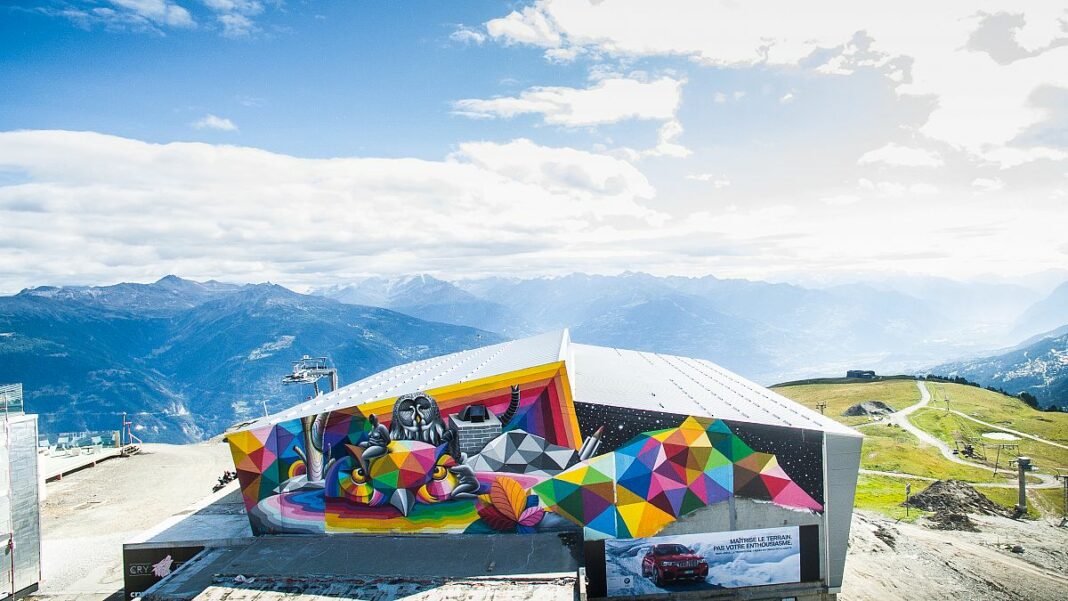 ¿Esquí y arte callejero a gran altura? Una escapada invernal en Crans-Montana
