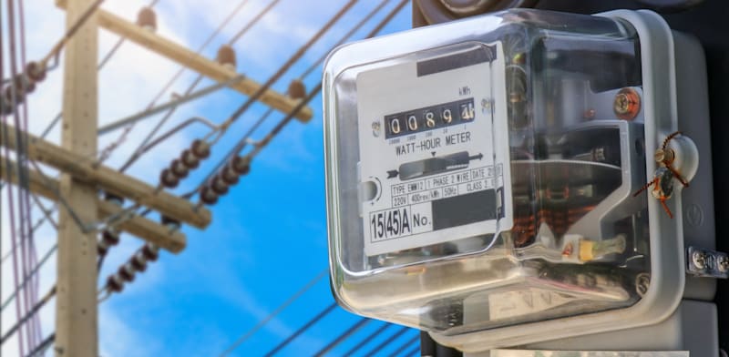 Basic electricity meter credit: Shutterstock