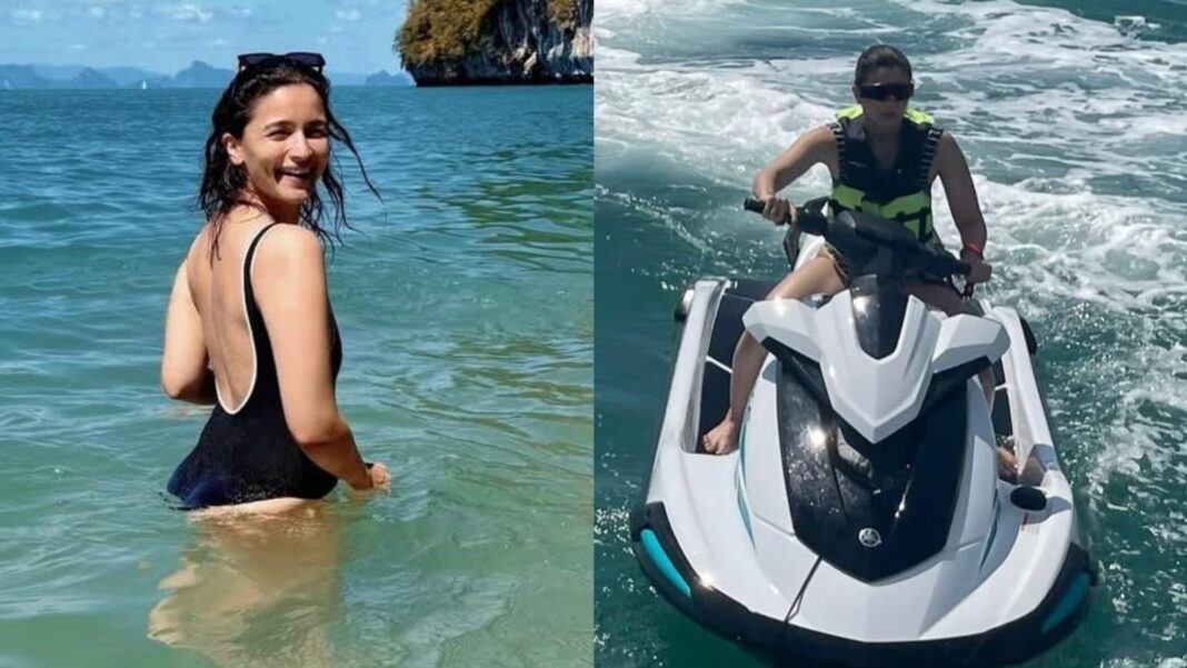 Alia Bhatt aturde en bikini y monta en moto acuática en una nueva colección de fotografías de sus vacaciones en Tailandia
