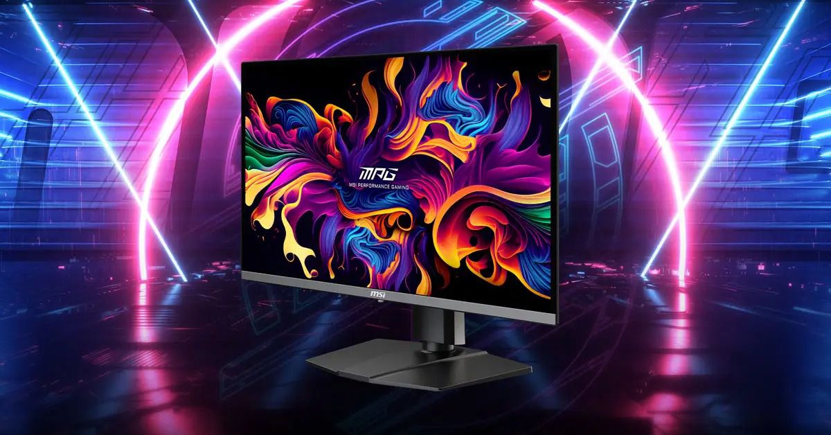 MSI’s new 27-inch 4K OLED monitor.