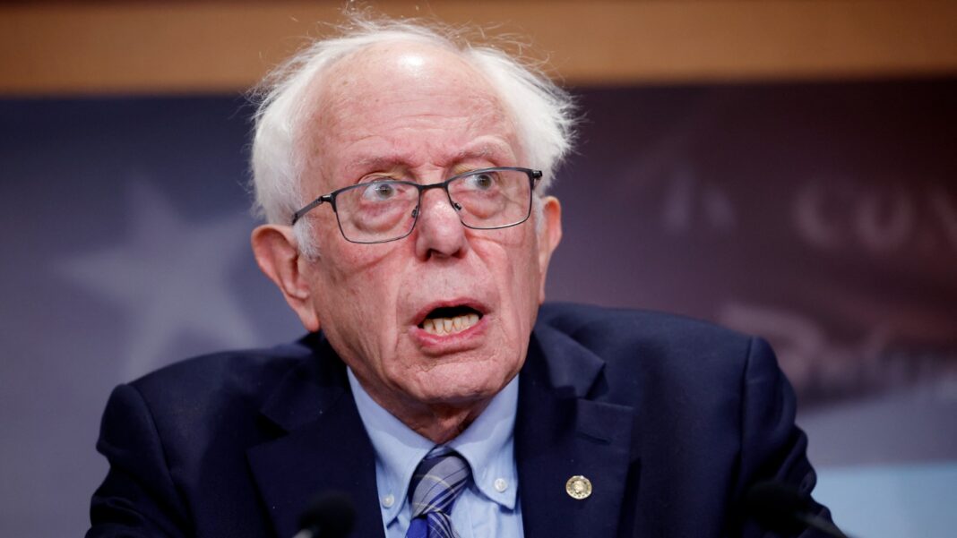 Bernie Sanders de EE. UU. Senador solitario para oponerse al llamado de Trump a 