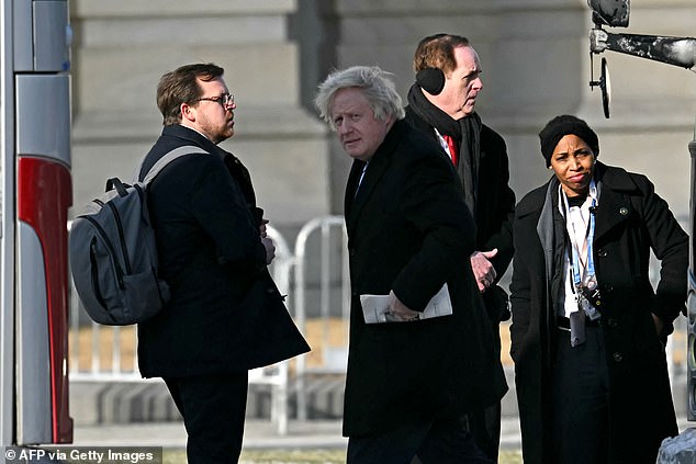 Boris Johnson se unió hoy a las ceremonias de toma de posesión de Donald Trump