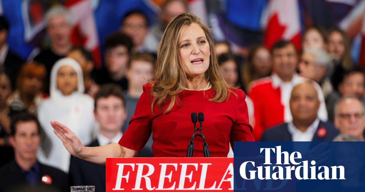 Chrystia Freeland advierte del "riesgo existencial" de Trump para Canadá en el lanzamiento de campaña
