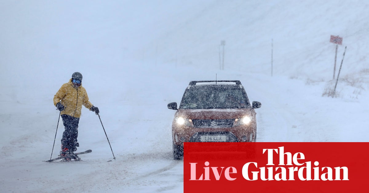 Clima en vivo en el Reino Unido: la advertencia meteorológica de la Oficina Meteorológica por nieve en el sur de Inglaterra entra en vigor
