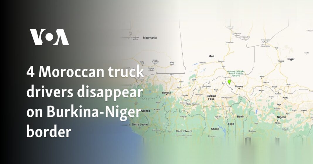 Cuatro camioneros marroquíes desaparecen en la frontera entre Burkina y Níger
