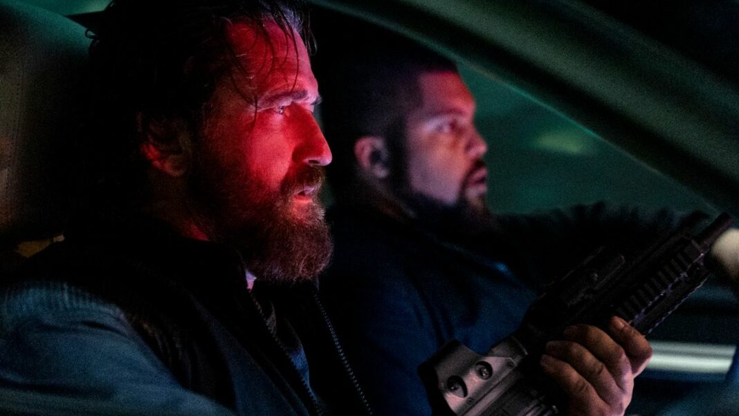 Gerard Butler and O&#039;Shea Jackson Jr. in Den Of Thieves 2: Pantera