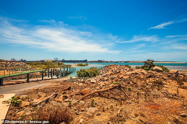 El primer terremoto de magnitud 2,9 sacudió Port Hedland (en la foto) en la región de Pilbara, en Australia Occidental, a las 8.44 a.m. del miércoles.