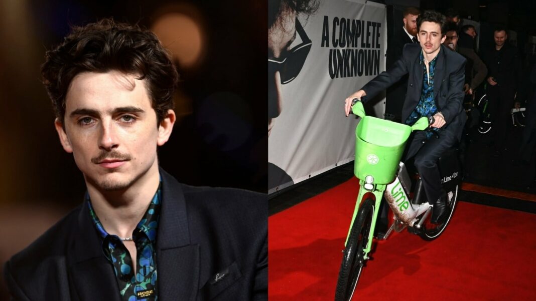 El intento de Timothee Chalamet de hacer un truco ecológico en la alfombra roja fracasa con una multa de estacionamiento; 'en su era de esfuerzo'
