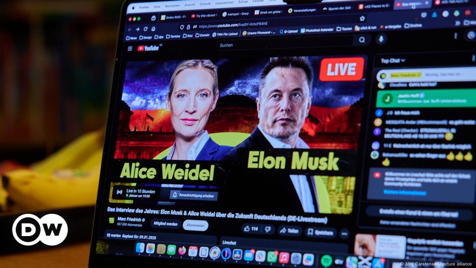 Elon Musk organiza una charla X con Weidel, de extrema derecha alemana, AfD
