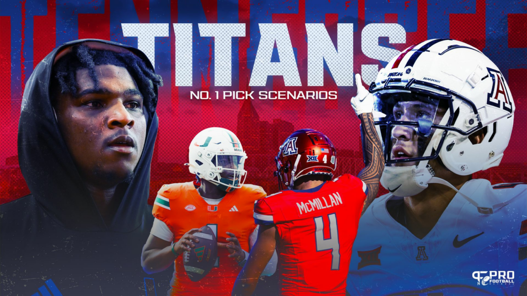 Escenarios de selección número 1 del Draft de la NFL de los Titans: Tennessee apunta a la primera selección, pero se avecina una caída potencialmente grande
