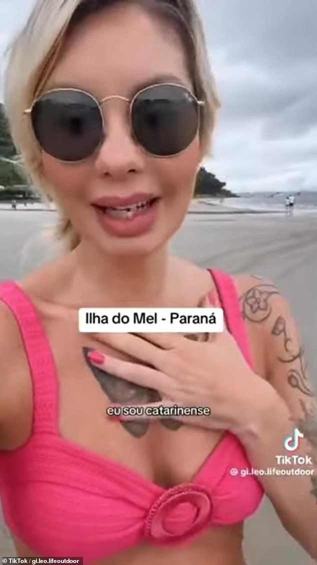 La influencer brasileña Giselle compartió su controvertida visión de la belleza de la gente en Ilha do Mel, una isla frente a la costa del estado sureño de Paraná, cuando afirmó que 