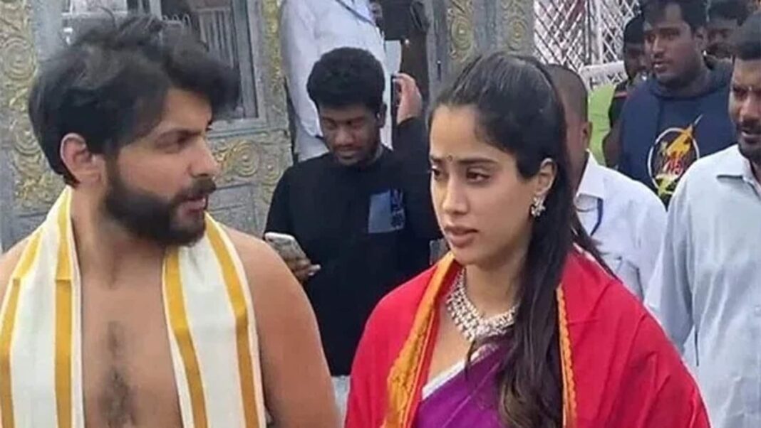 Janhvi Kapoor visita el templo de Tirumala con su supuesto novio Shikhar Pahariya. Mirar
