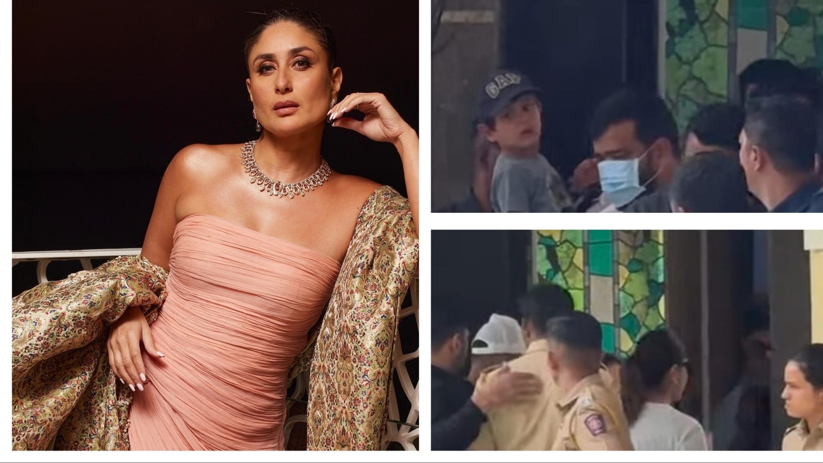 Kareena Kapoor lleva a sus hijos Taimur y Jeh a encontrarse con Saif Ali Khan en el hospital. Mirar
