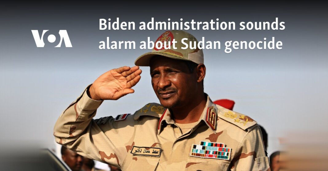 La administración Biden hace sonar la alarma sobre el genocidio en Sudán
