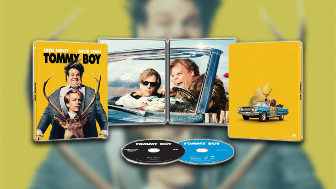 La comedia clásica de Chris Farley Tommy Boy obtiene una edición 4K Steelbook Blu-Ray
