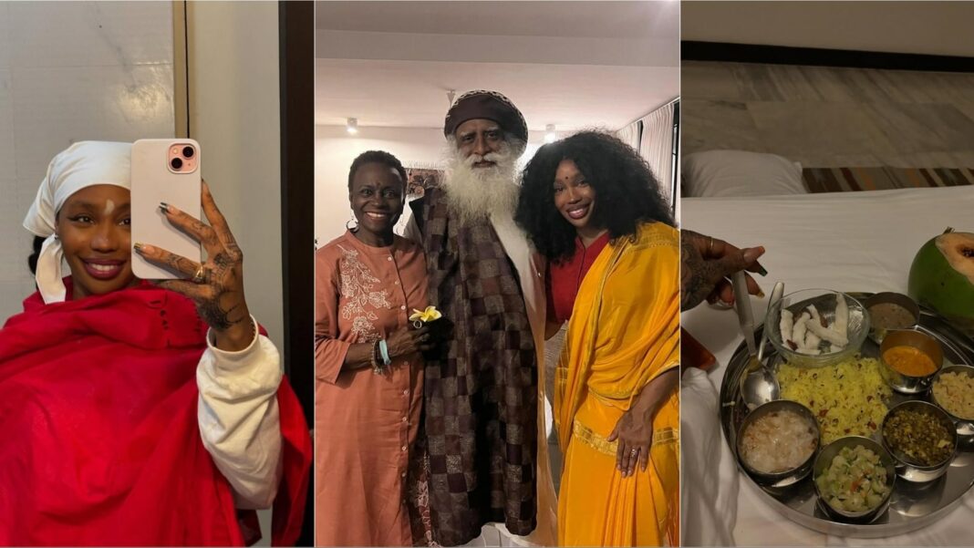 La ganadora del Grammy SZA comparte su experiencia que le cambió la vida en la Fundación Isha en India: sin teléfono, espejos durante días
