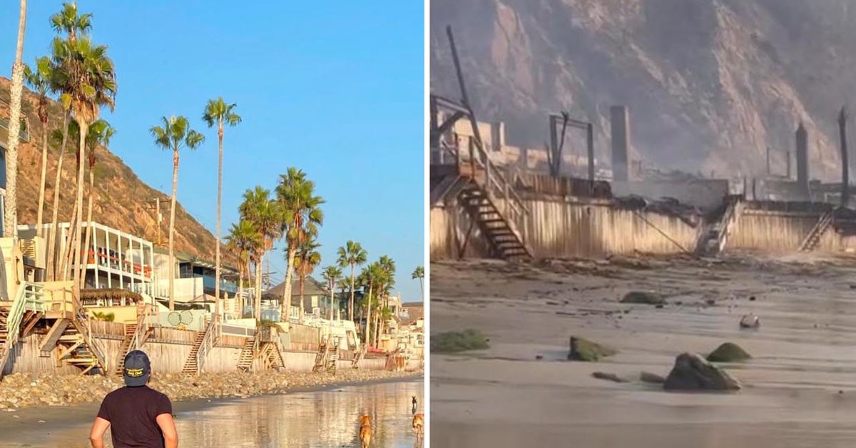 Las fotos de antes y después exponen el alcance de los devastadores incendios forestales de Los Ángeles
