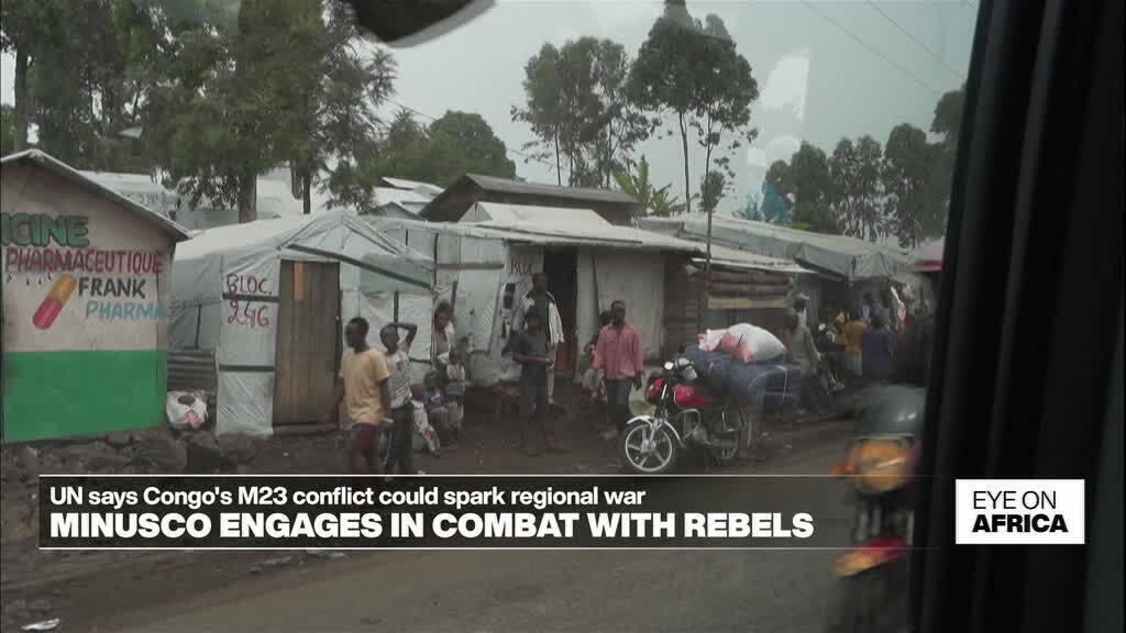 Las fuerzas de paz de la ONU participan en la lucha con las fuerzas M23 en el Dr. Congo
