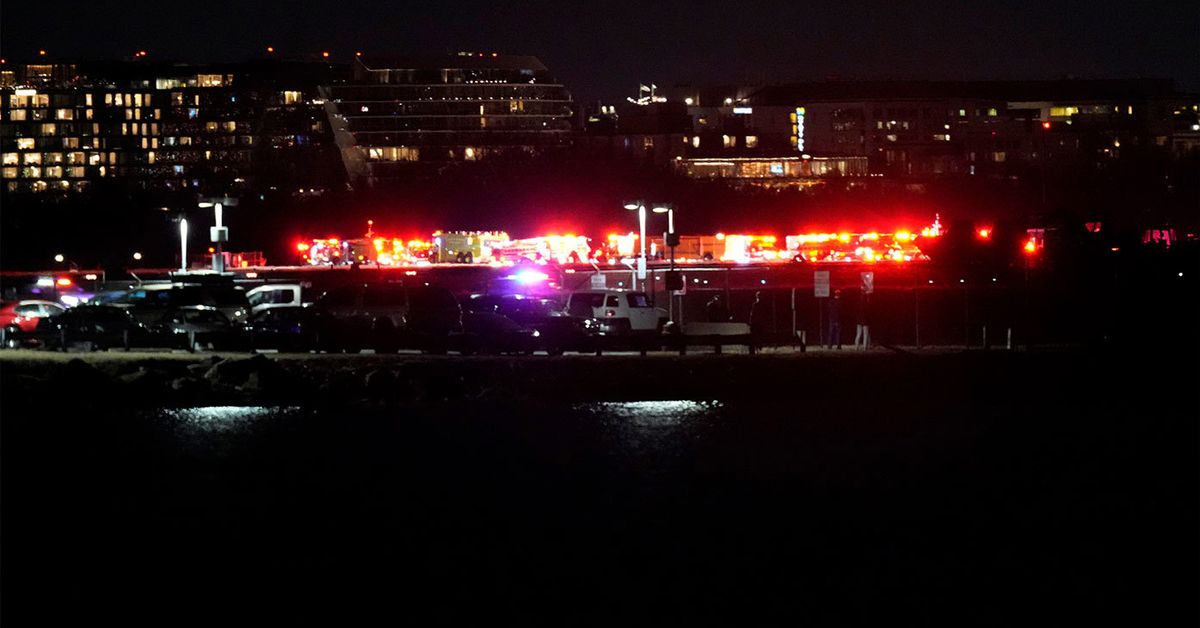 Los accidentes aéreos en Washington DC, los despegues del aeropuerto y los aterrizajes se detuvieron
