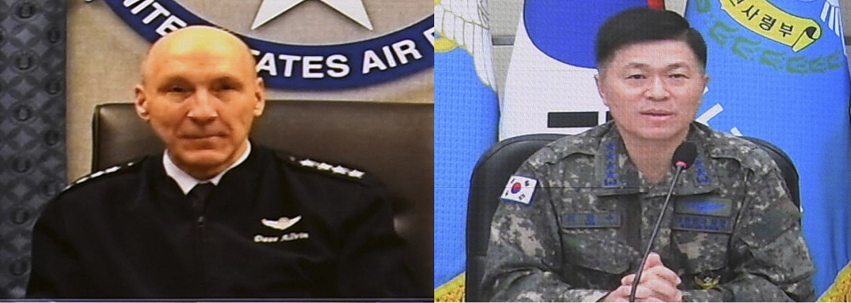 Top S. Korean, U.S. Air Force commanders vow to bolster combined defense capabilities