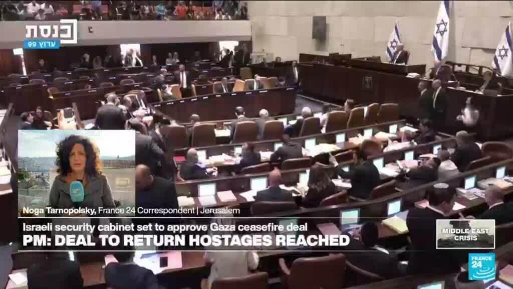 Los ministros del gabinete israelí dimitirán por el acuerdo de alto el fuego con Hamás
