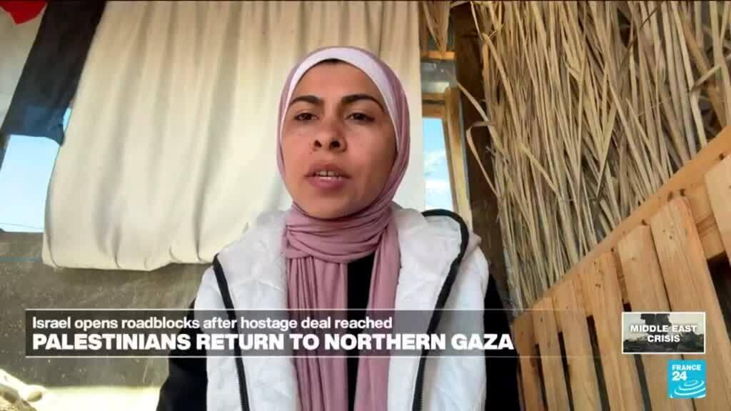 Los residentes de Gaza corren a casa al norte después de un avance de los rehenes
