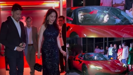 Madhuri Dixit y Shriram Nene compraron un Ferrari 296 GTS Rosso Corsa.