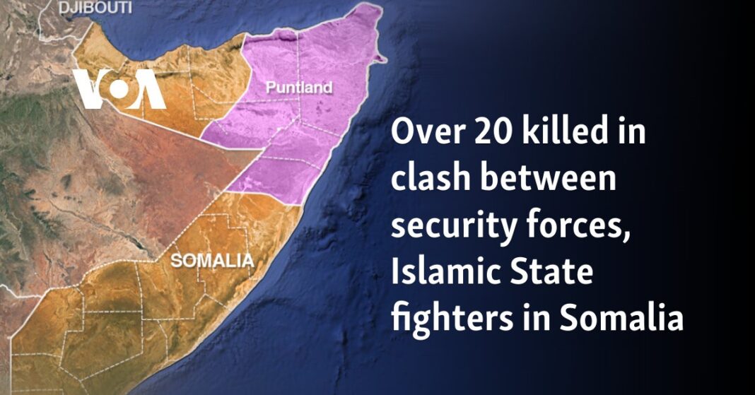 Más de 20 muertos en enfrentamiento entre fuerzas de seguridad y combatientes del Estado Islámico en Somalia
