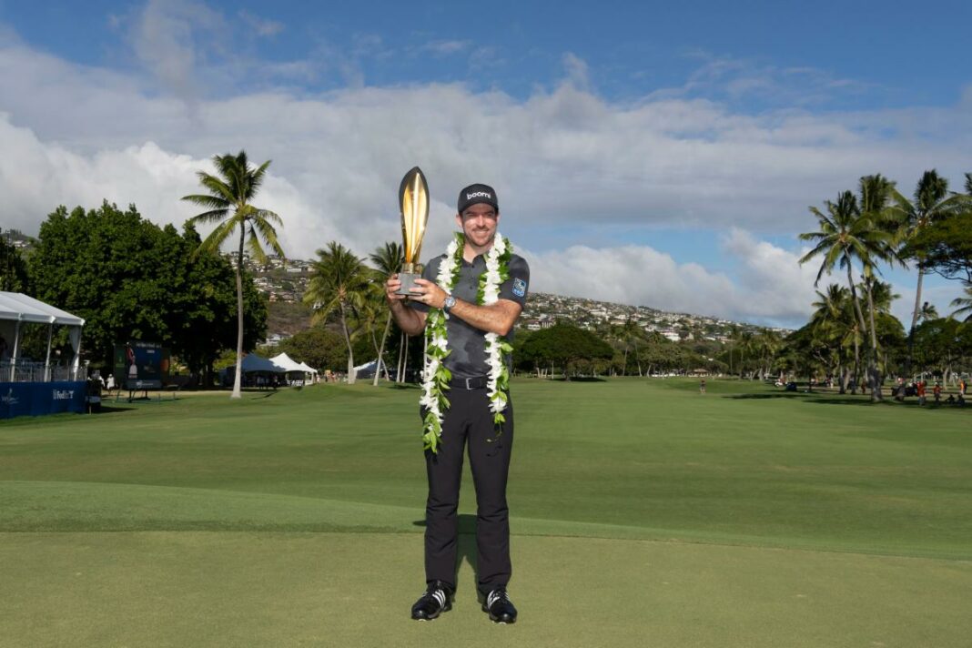 Nick Taylor se roba el Sony Open 2025 en Hawaii con chip-in eagle y dos birdies en los playoffs
