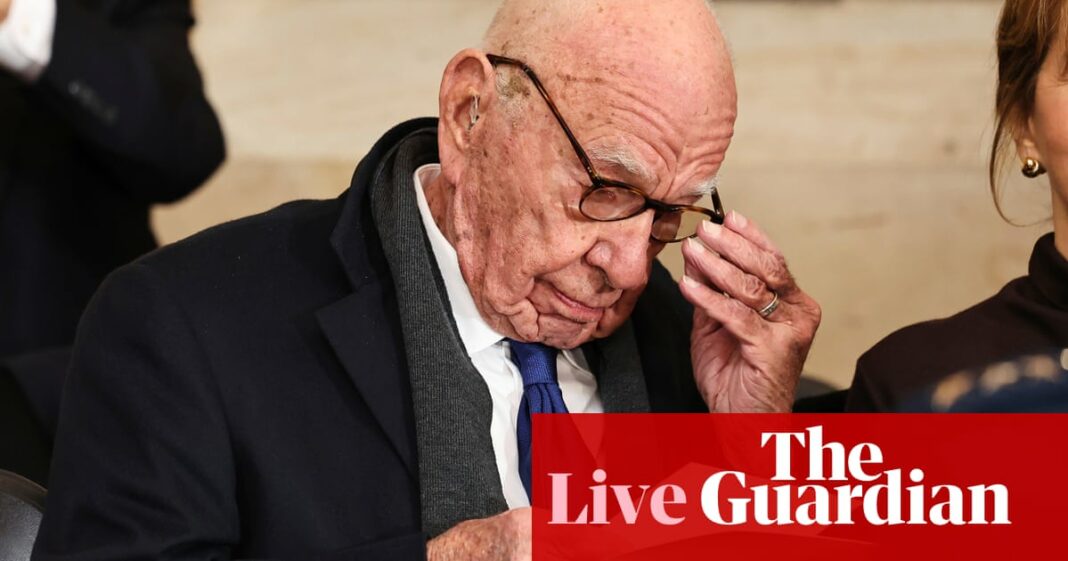 Noticias de Australia en vivo: Rupert Murdoch entre los líderes empresariales en la inauguración; Guardería de Sídney atacada con grafitis antisemitas
