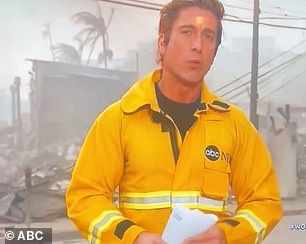 Los espectadores de ABC News con ojos de águila notaron que David Muir cometió un paso en falso en la moda mientras informaba sobre los incendios forestales en Los Ángeles.