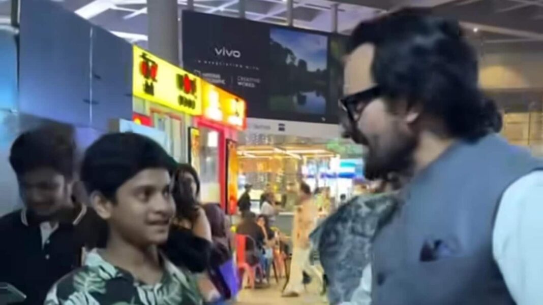 Saif Ali Khan, Sara quedó impresionada con las improvisadas habilidades de beatboxing de un joven fanático. Mirar
