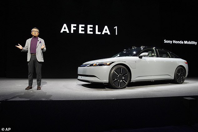 El vehículo eléctrico está disponible en dos versiones: el Afeela 1 Origin de $89,900 y el Afeela 1 Signature de $102,900 (en la foto)