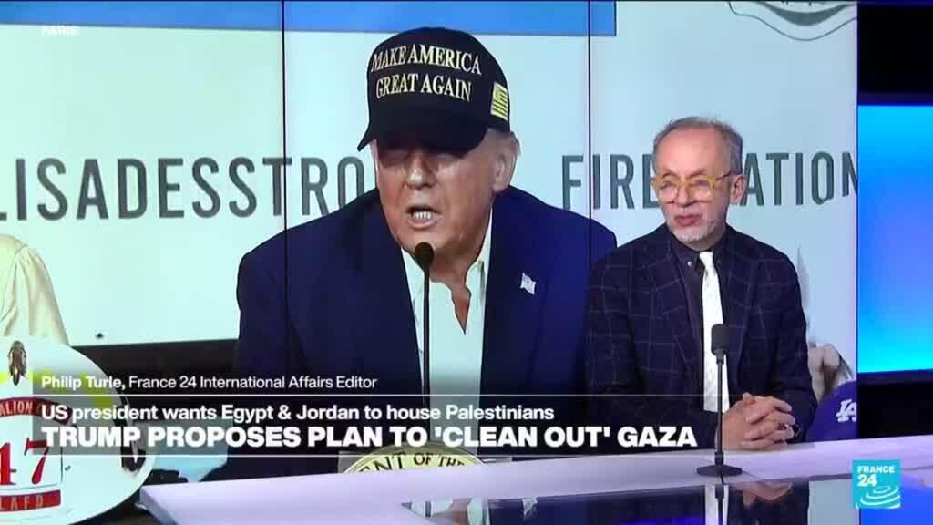 Trump dice que Jordania y Egipto deberían acoger a más palestinos de Gaza, Hamás rechaza el plan
