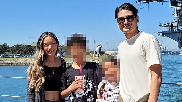 Linda Chávez, que reside en los EE. UU., aparece aquí con su esposo Kyle Gregory y sus dos hijos Dean y Ryder. Le diagnosticaron cáncer de pulmón con tan solo 34 años.