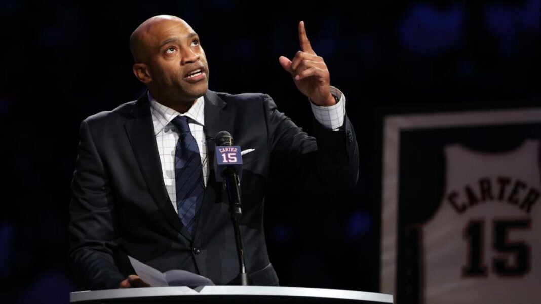 Vince Carter Jersey Retiro: Nets Honor Hall of Famer con ceremonia con 'Héroe' Julius Erving
