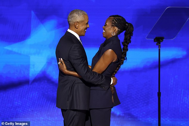 Barack y Michelle Obama han enfrentado rumores de una separación, por encima de la pareja de la Convención Nacional Demócrata en agosto de 2024